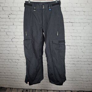 Bonfire Snowboarding Black Arc Classic Fit Fleece Lined Cargo Pants SM (30x30)